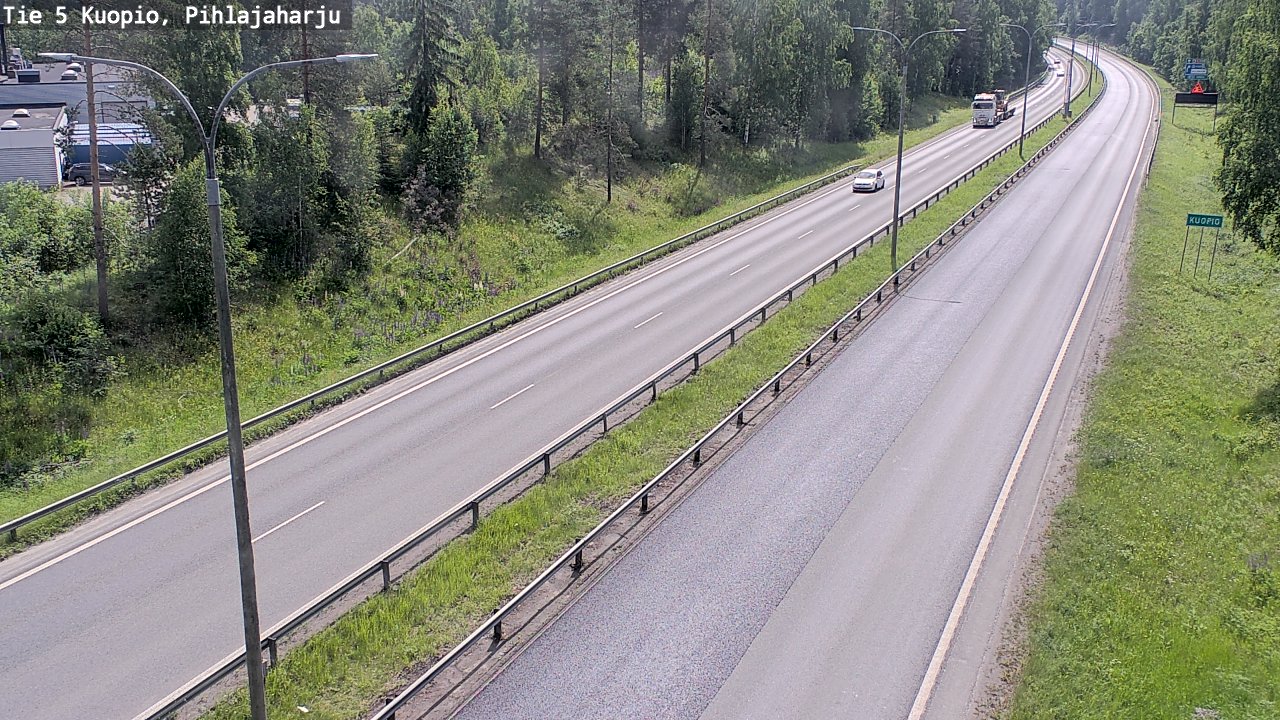 Kelikamerat Kuva Tie 5 Kuopio, Pihlajaharju, Kuopio, Pohjois-Savo