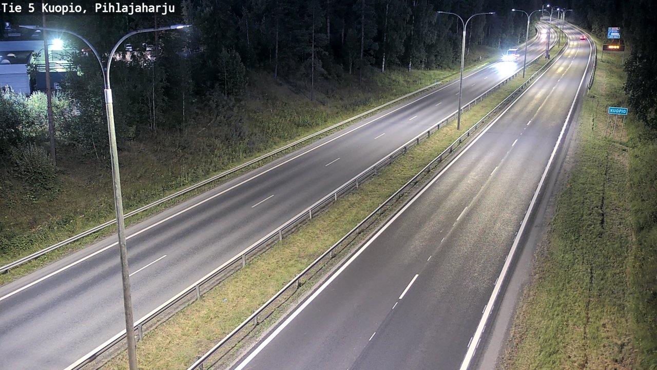 Kelikamerat Kuva Tie 5 Kuopio, Pihlajaharju, Kuopio, Pohjois-Savo