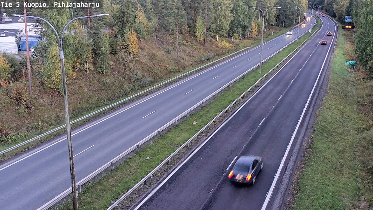 Weather Camera Image Road 5 Kuopio, Pihlajaharju, Kuopio, Pohjois-Savo