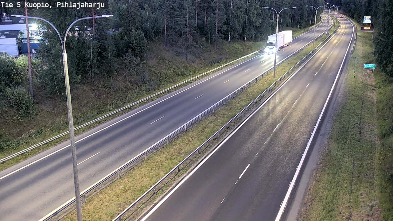 Kelikamerat Kuva Tie 5 Kuopio, Pihlajaharju, Kuopio, Pohjois-Savo