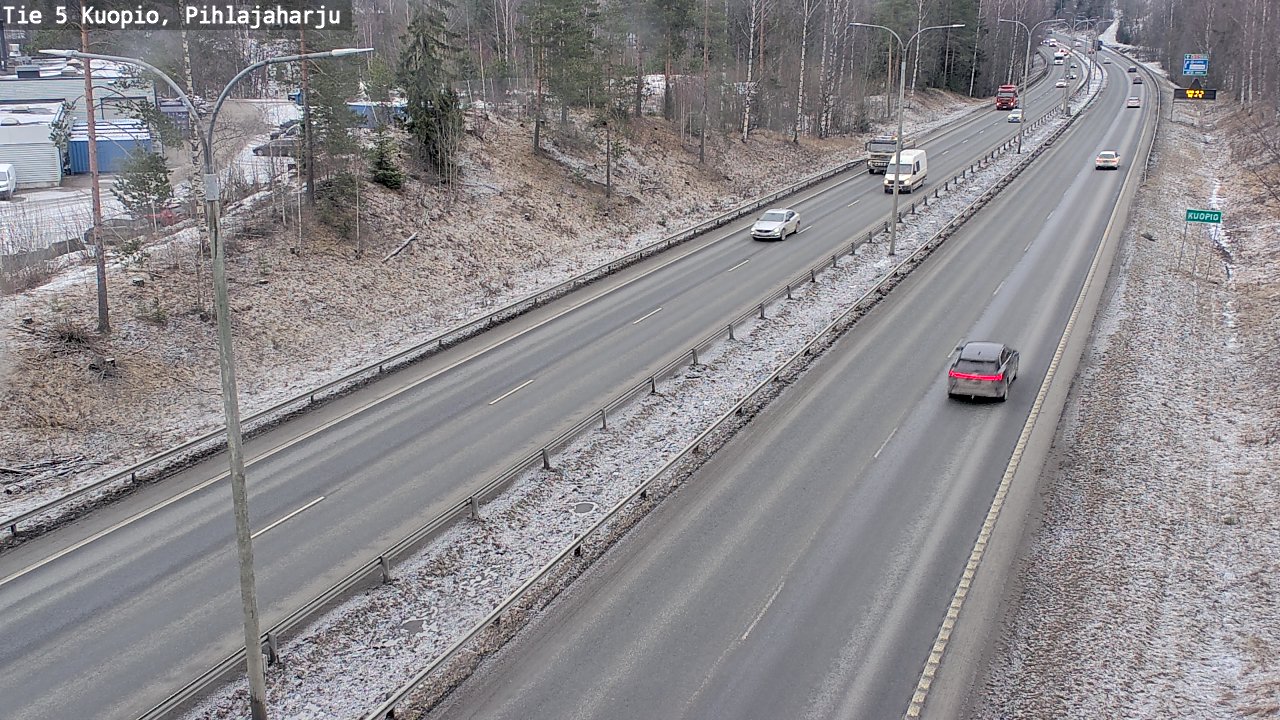 Kelikamerat Kuva Tie 5 Kuopio, Pihlajaharju, Kuopio, Pohjois-Savo