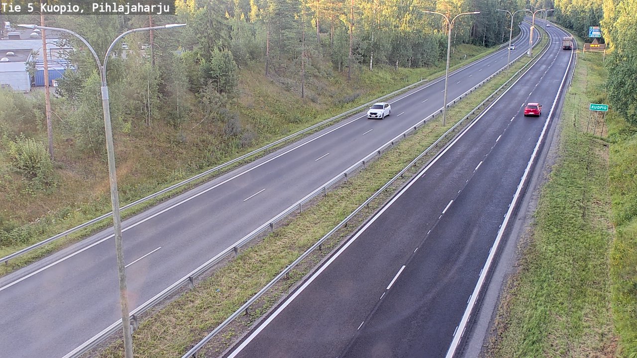 Weather Camera Image Väg 5 Kuopio, Pihlajaharju, Kuopio, Pohjois-Savo