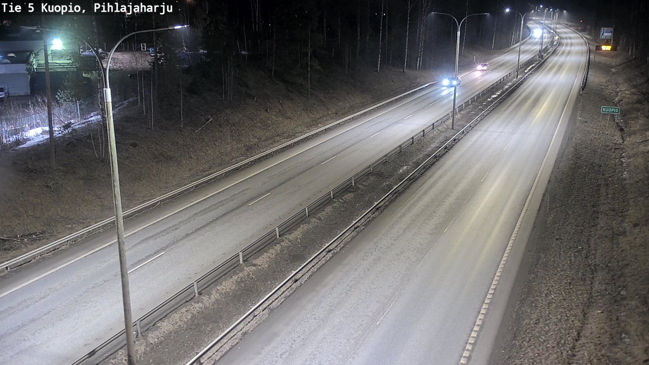 Kelikamerat Kuva Tie 5 Kuopio, Pihlajaharju, Kuopio, Pohjois-Savo