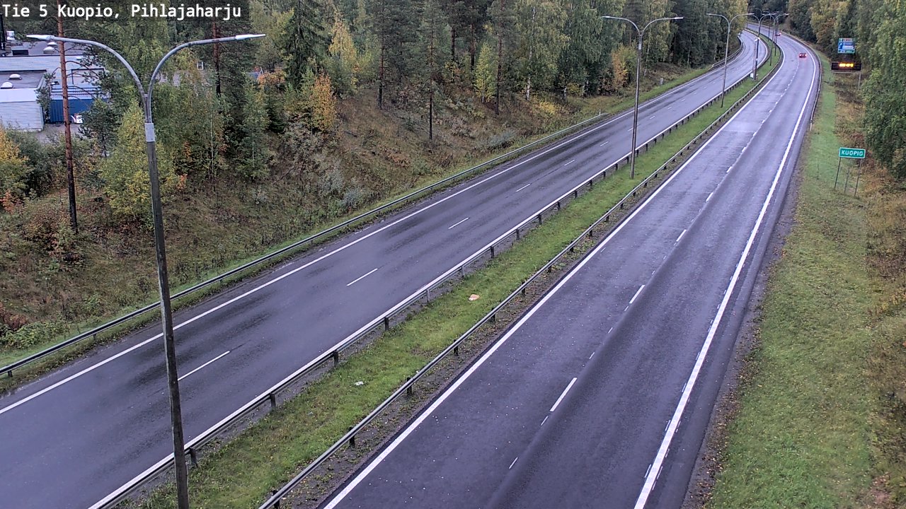 Weather Camera Image Road 5 Kuopio, Pihlajaharju, Kuopio, Pohjois-Savo