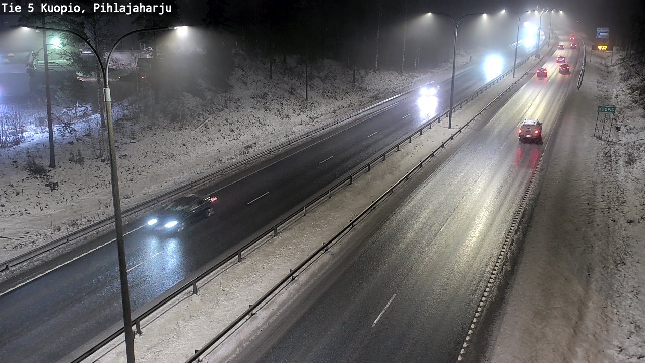 Weather Camera Image Road 5 Kuopio, Pihlajaharju, Kuopio, Pohjois-Savo