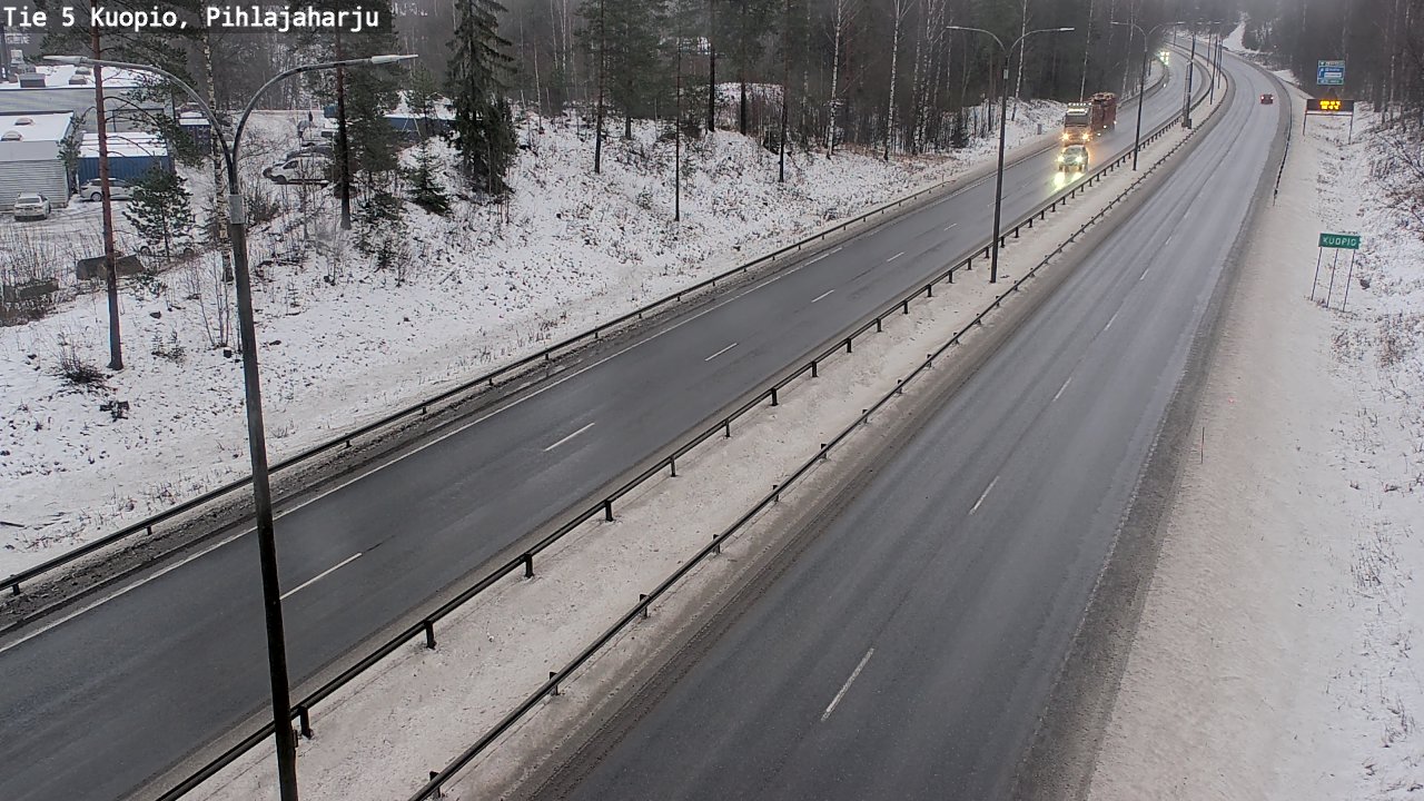 Weather Camera Image Road 5 Kuopio, Pihlajaharju, Kuopio, Pohjois-Savo