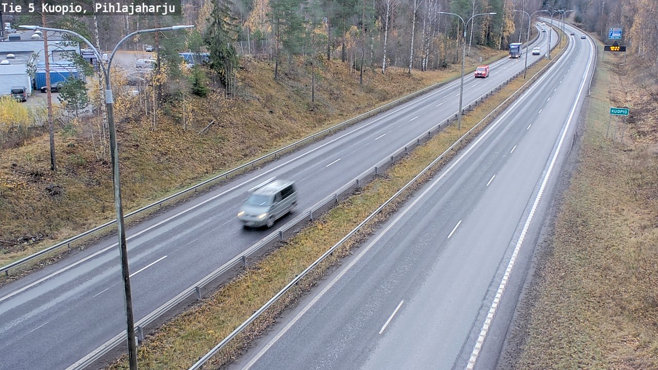 Weather Camera Image Väg 5 Kuopio, Pihlajaharju, Kuopio, Pohjois-Savo