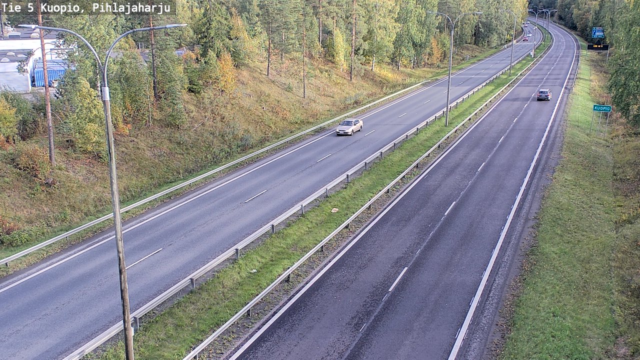 Weather Camera Image Road 5 Kuopio, Pihlajaharju, Kuopio, Pohjois-Savo