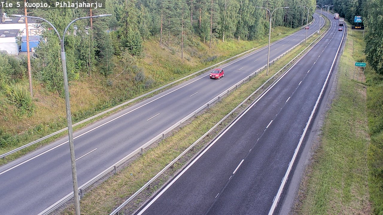 Kelikamerat Kuva Tie 5 Kuopio, Pihlajaharju, Kuopio, Pohjois-Savo
