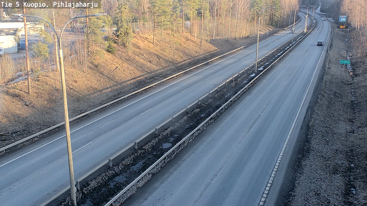 Kelikamerat Kuva Tie 5 Kuopio, Pihlajaharju, Kuopio, Pohjois-Savo