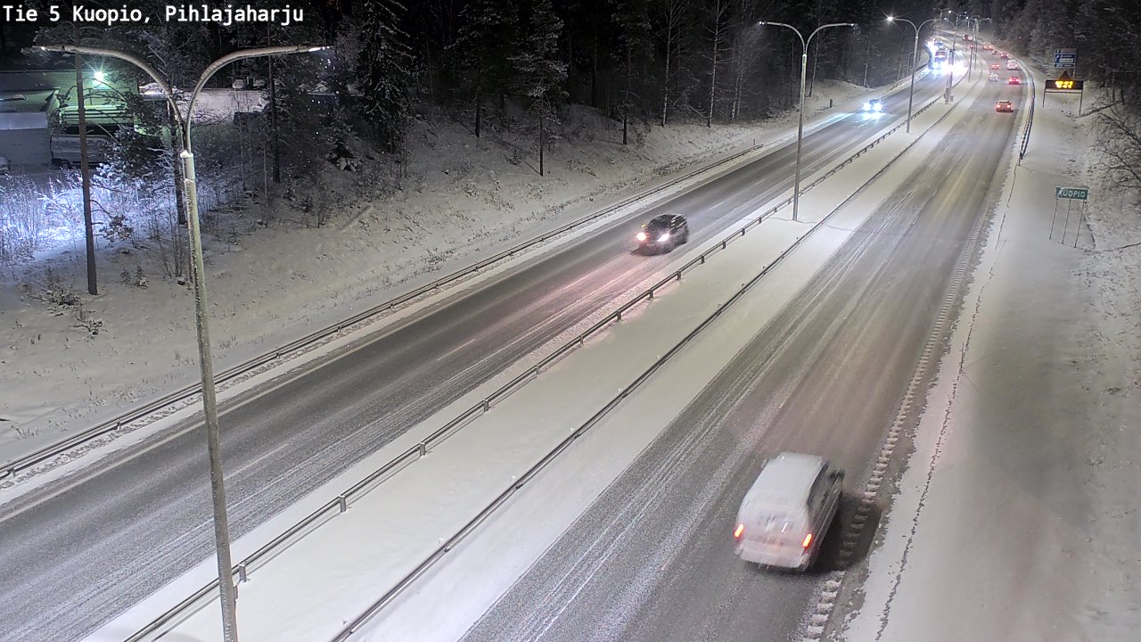 Kelikamerat Kuva Tie 5 Kuopio, Pihlajaharju, Kuopio, Pohjois-Savo