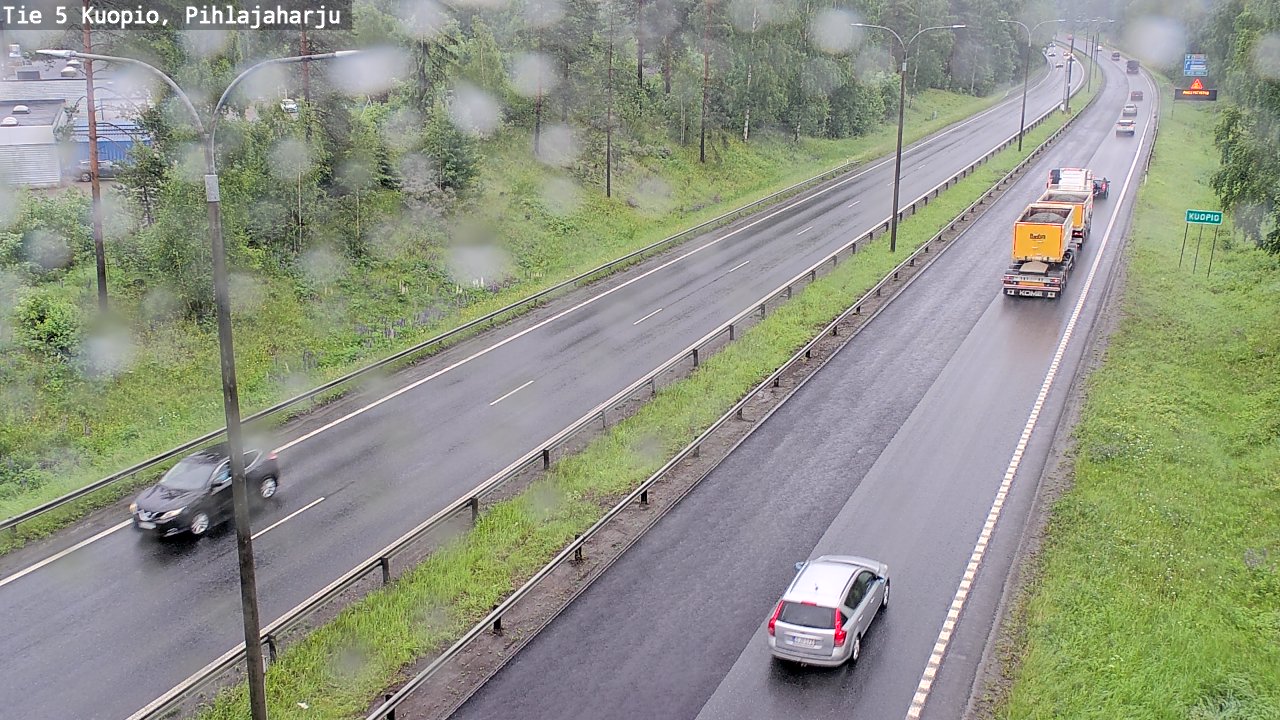 Weather Camera Image Väg 5 Kuopio, Pihlajaharju, Kuopio, Pohjois-Savo