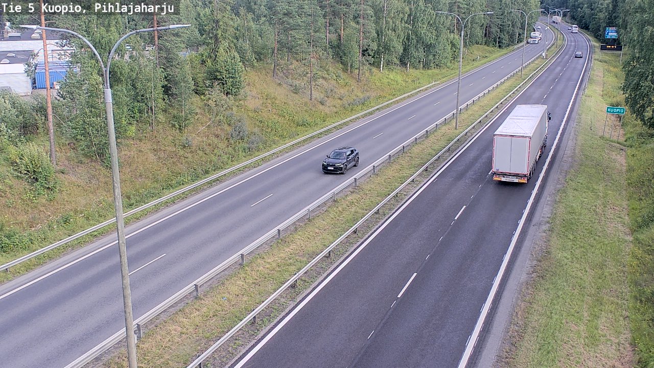 Kelikamerat Kuva Tie 5 Kuopio, Pihlajaharju, Kuopio, Pohjois-Savo