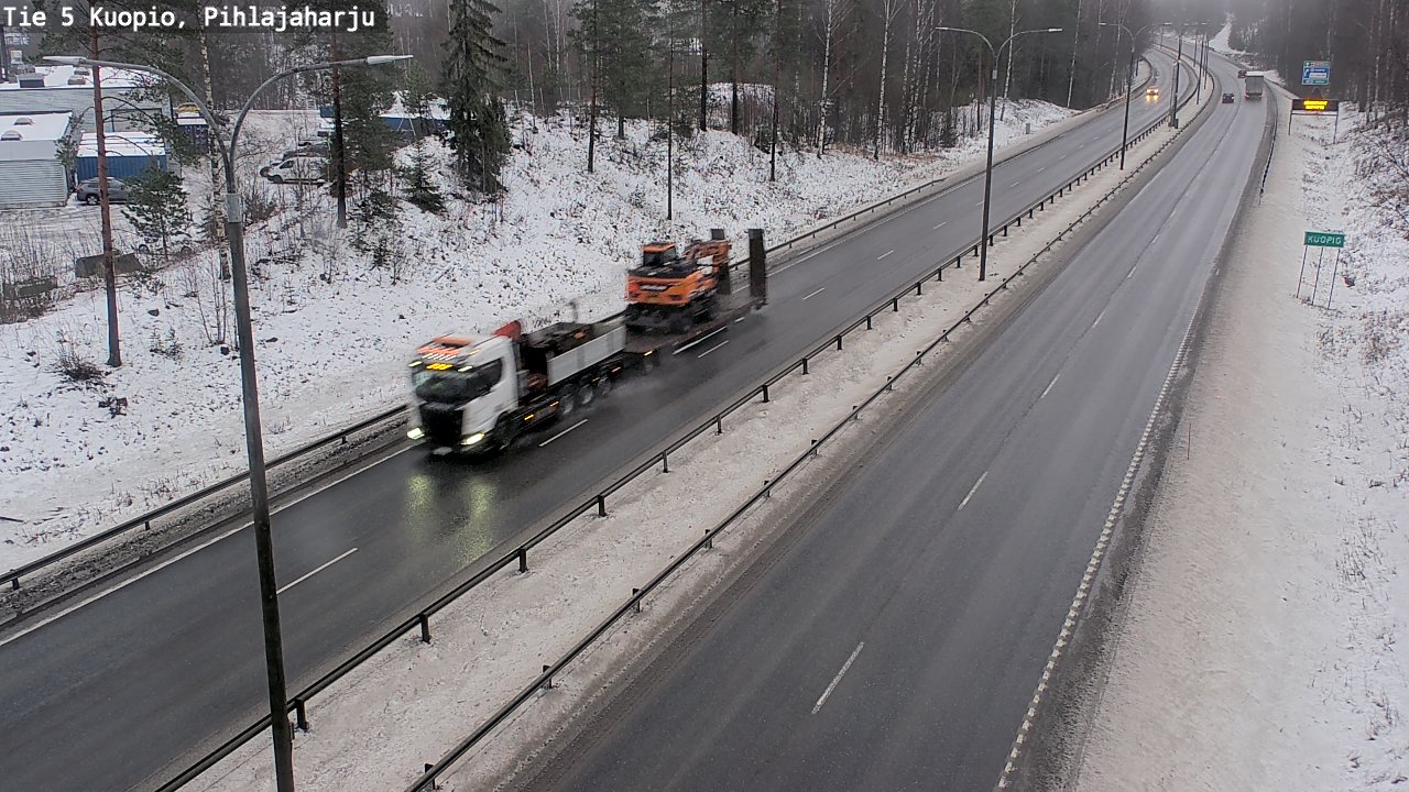 Weather Camera Image Road 5 Kuopio, Pihlajaharju, Kuopio, Pohjois-Savo