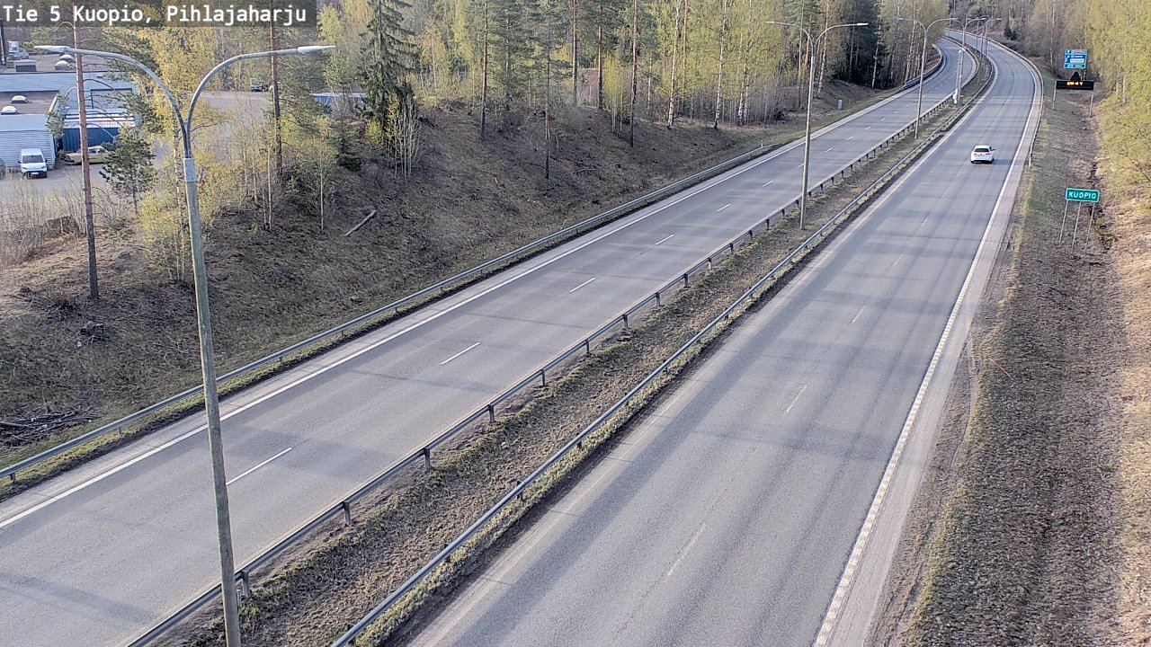 Kelikamerat Kuva Tie 5 Kuopio, Pihlajaharju, Kuopio, Pohjois-Savo