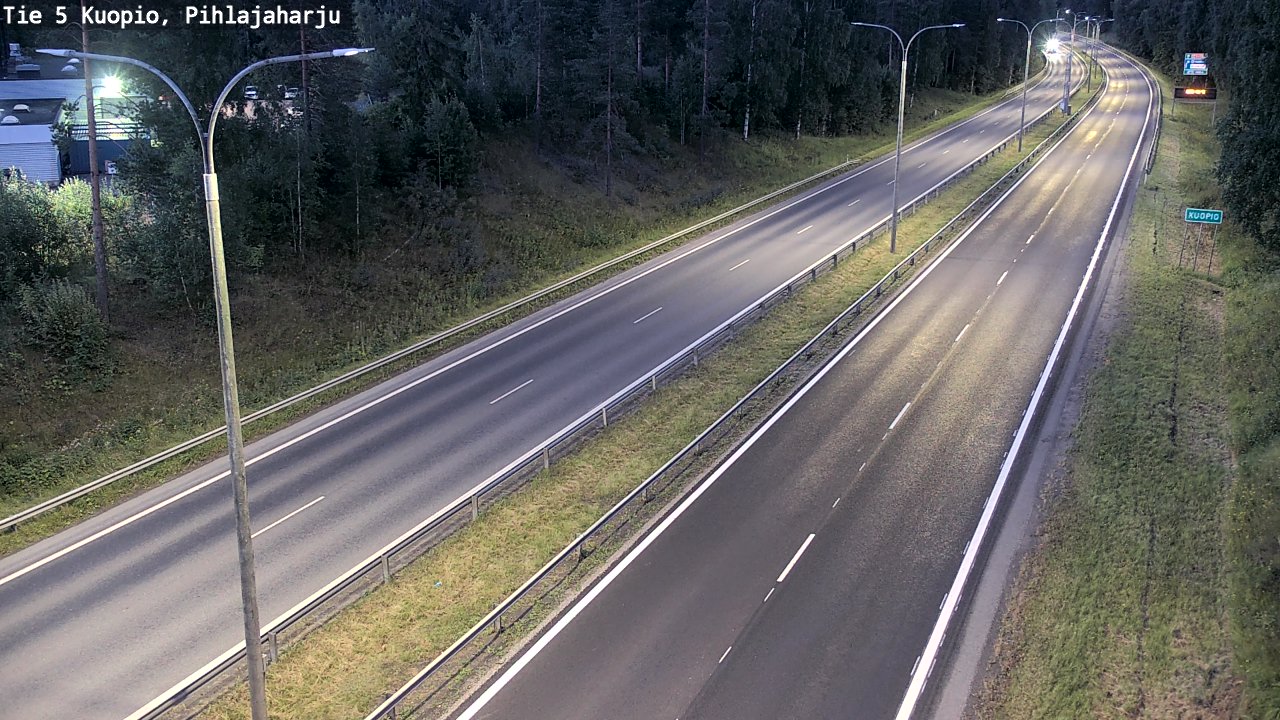 Kelikamerat Kuva Tie 5 Kuopio, Pihlajaharju, Kuopio, Pohjois-Savo