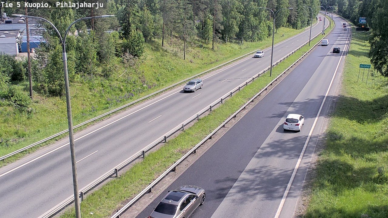 Kelikamerat Kuva Tie 5 Kuopio, Pihlajaharju, Kuopio, Pohjois-Savo