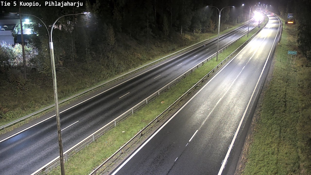 Weather Camera Image Road 5 Kuopio, Pihlajaharju, Kuopio, Pohjois-Savo