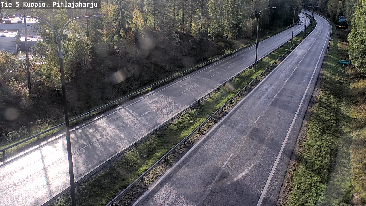 Weather Camera Image Road 5 Kuopio, Pihlajaharju, Kuopio, Pohjois-Savo
