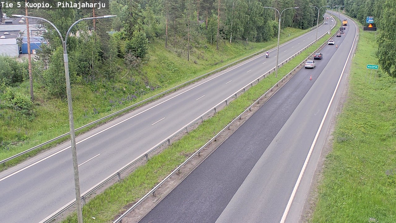 Kelikamerat Kuva Tie 5 Kuopio, Pihlajaharju, Kuopio, Pohjois-Savo