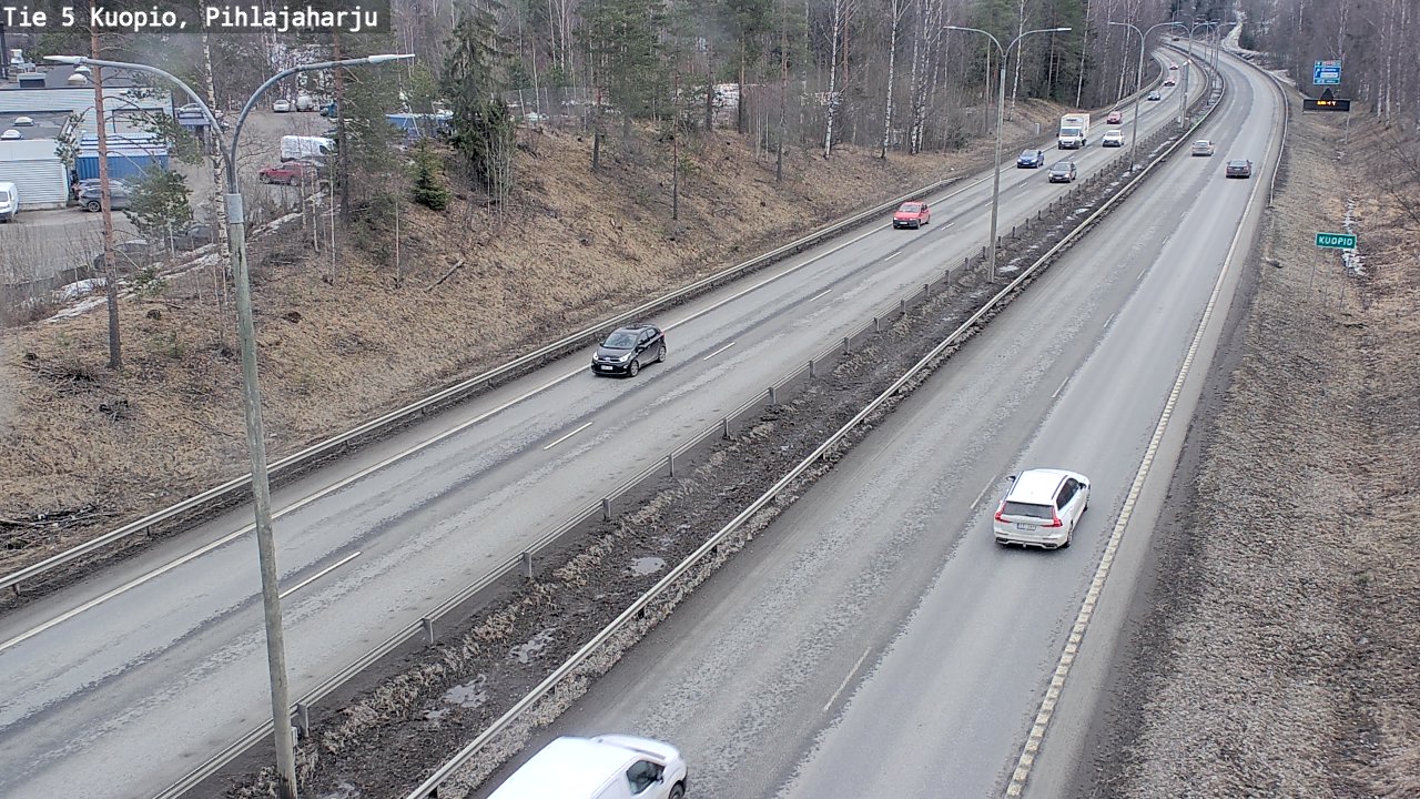 Weather Camera Image Road 5 Kuopio, Pihlajaharju, Kuopio, Pohjois-Savo
