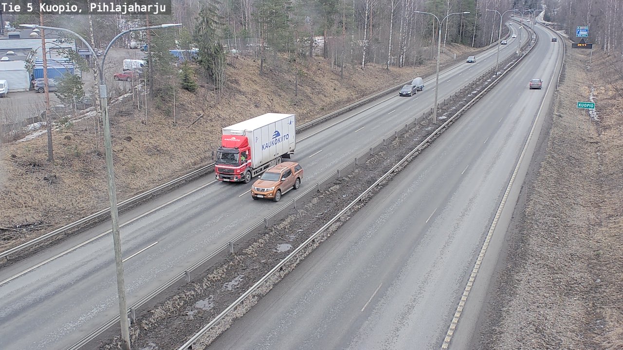 Weather Camera Image Road 5 Kuopio, Pihlajaharju, Kuopio, Pohjois-Savo