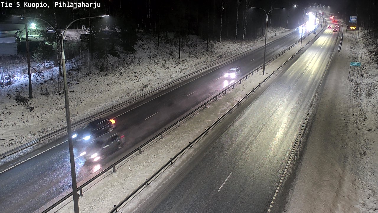 Weather Camera Image Road 5 Kuopio, Pihlajaharju, Kuopio, Pohjois-Savo