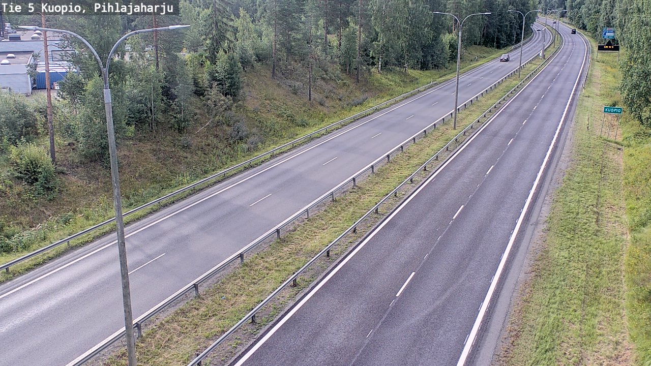 Weather Camera Image Väg 5 Kuopio, Pihlajaharju, Kuopio, Pohjois-Savo