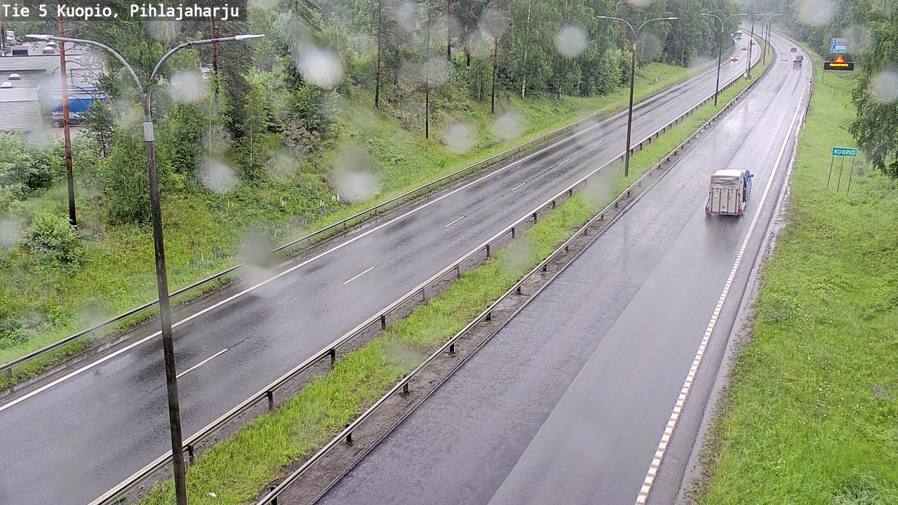 Weather Camera Image Väg 5 Kuopio, Pihlajaharju, Kuopio, Pohjois-Savo