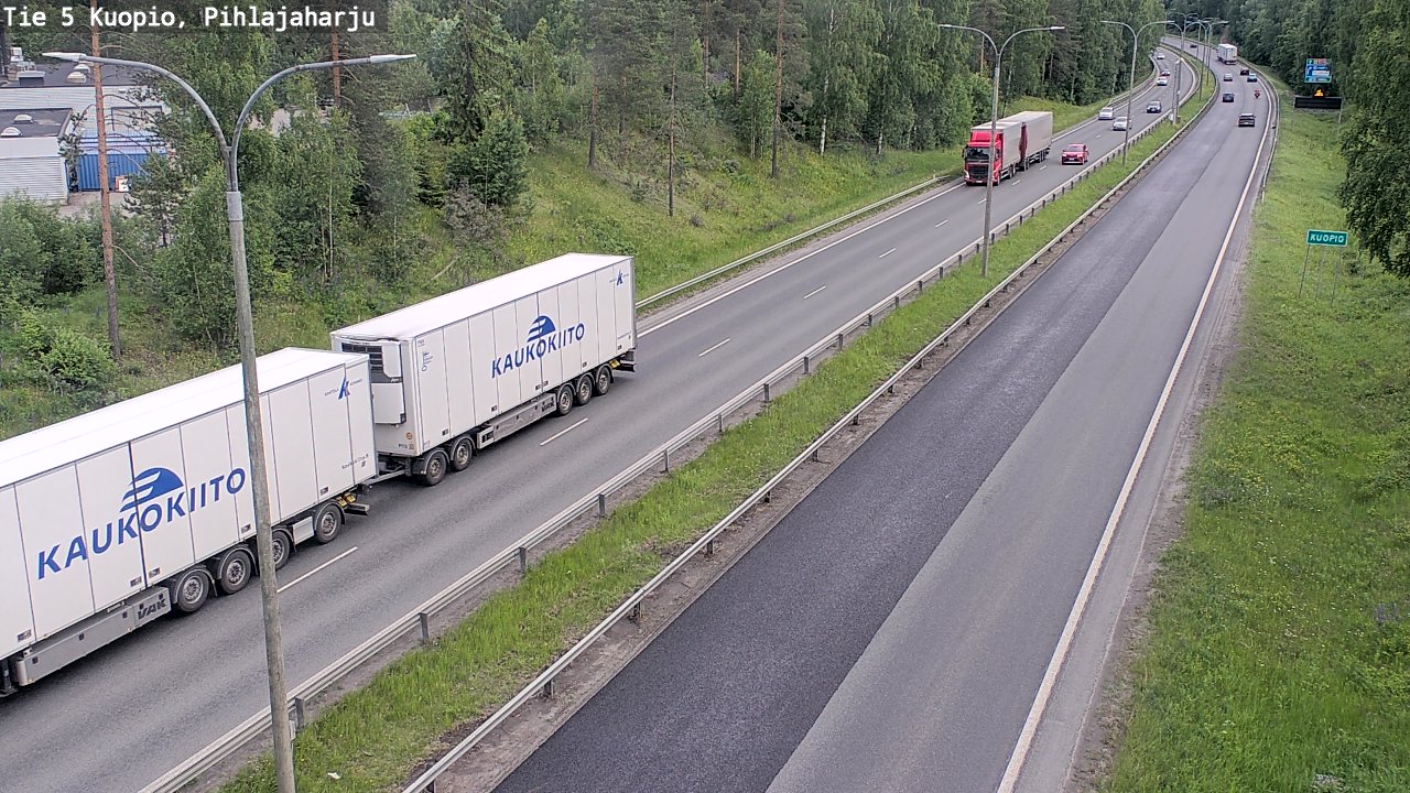 Kelikamerat Kuva Tie 5 Kuopio, Pihlajaharju, Kuopio, Pohjois-Savo