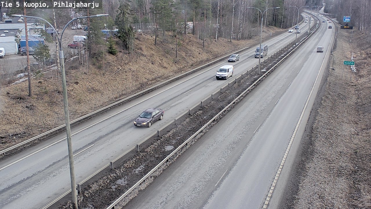 Weather Camera Image Road 5 Kuopio, Pihlajaharju, Kuopio, Pohjois-Savo
