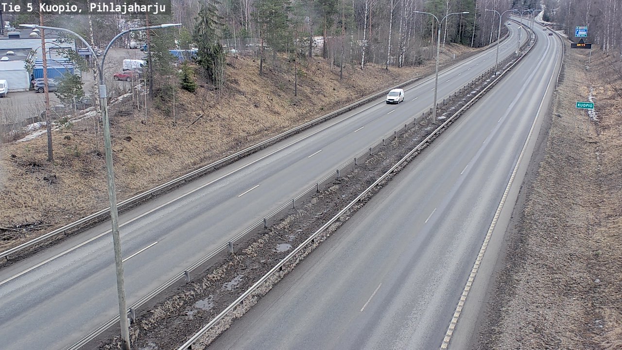 Weather Camera Image Road 5 Kuopio, Pihlajaharju, Kuopio, Pohjois-Savo