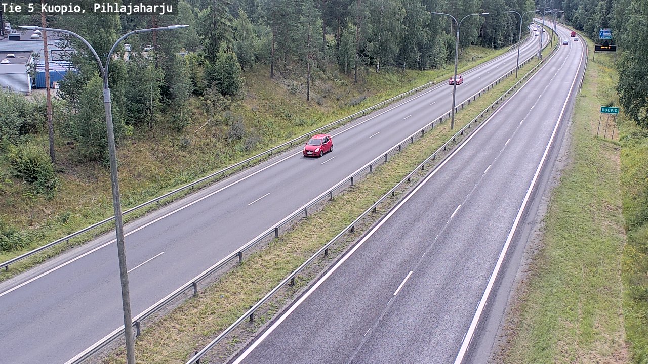 Weather Camera Image Väg 5 Kuopio, Pihlajaharju, Kuopio, Pohjois-Savo