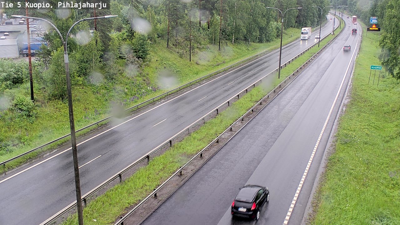 Weather Camera Image Väg 5 Kuopio, Pihlajaharju, Kuopio, Pohjois-Savo