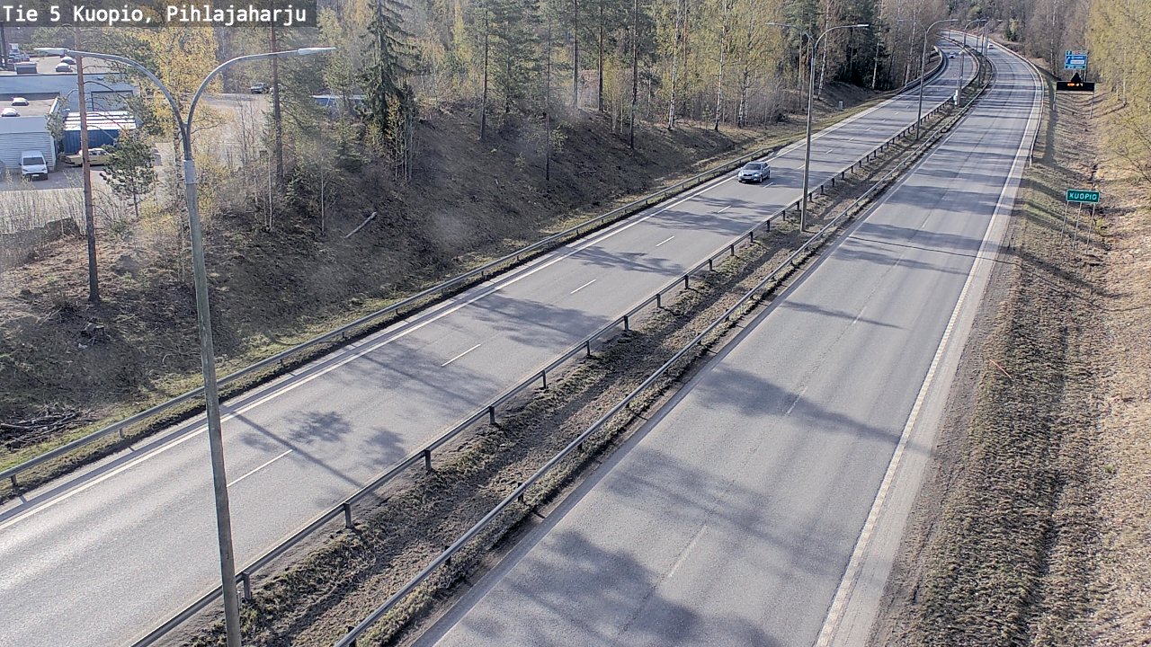 Weather Camera Image Road 5 Kuopio, Pihlajaharju, Kuopio, Pohjois-Savo