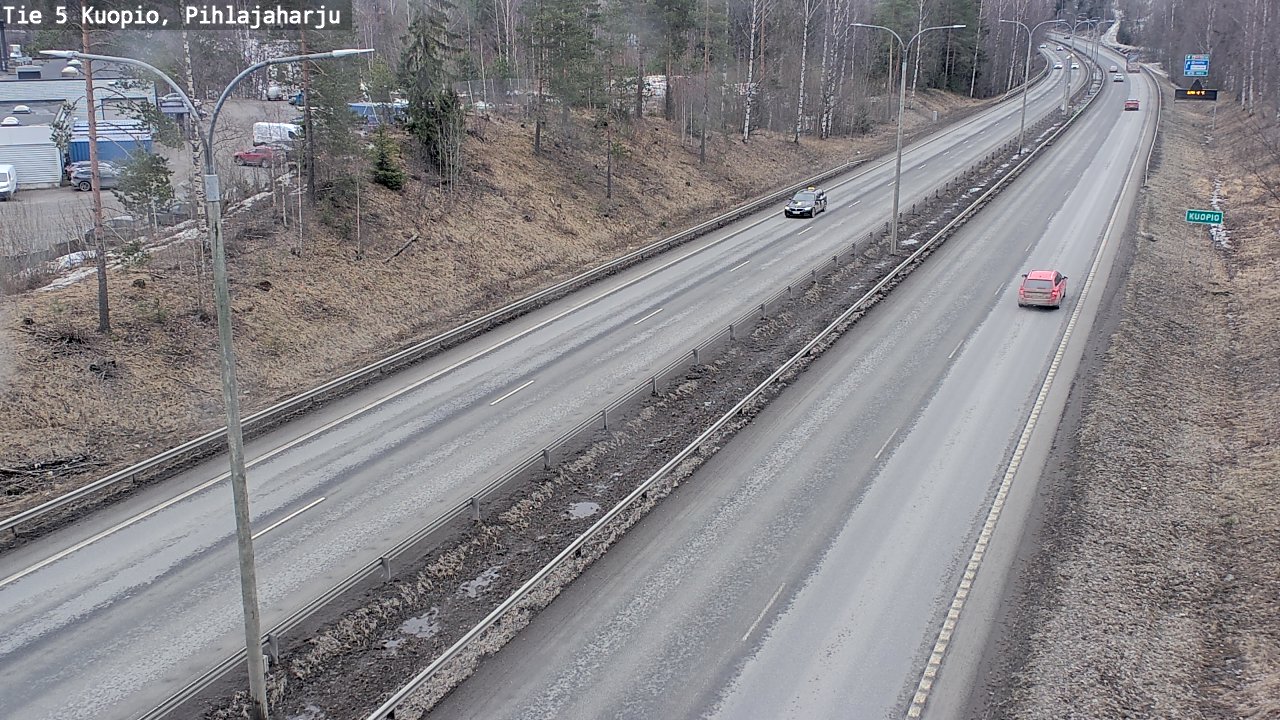 Weather Camera Image Road 5 Kuopio, Pihlajaharju, Kuopio, Pohjois-Savo