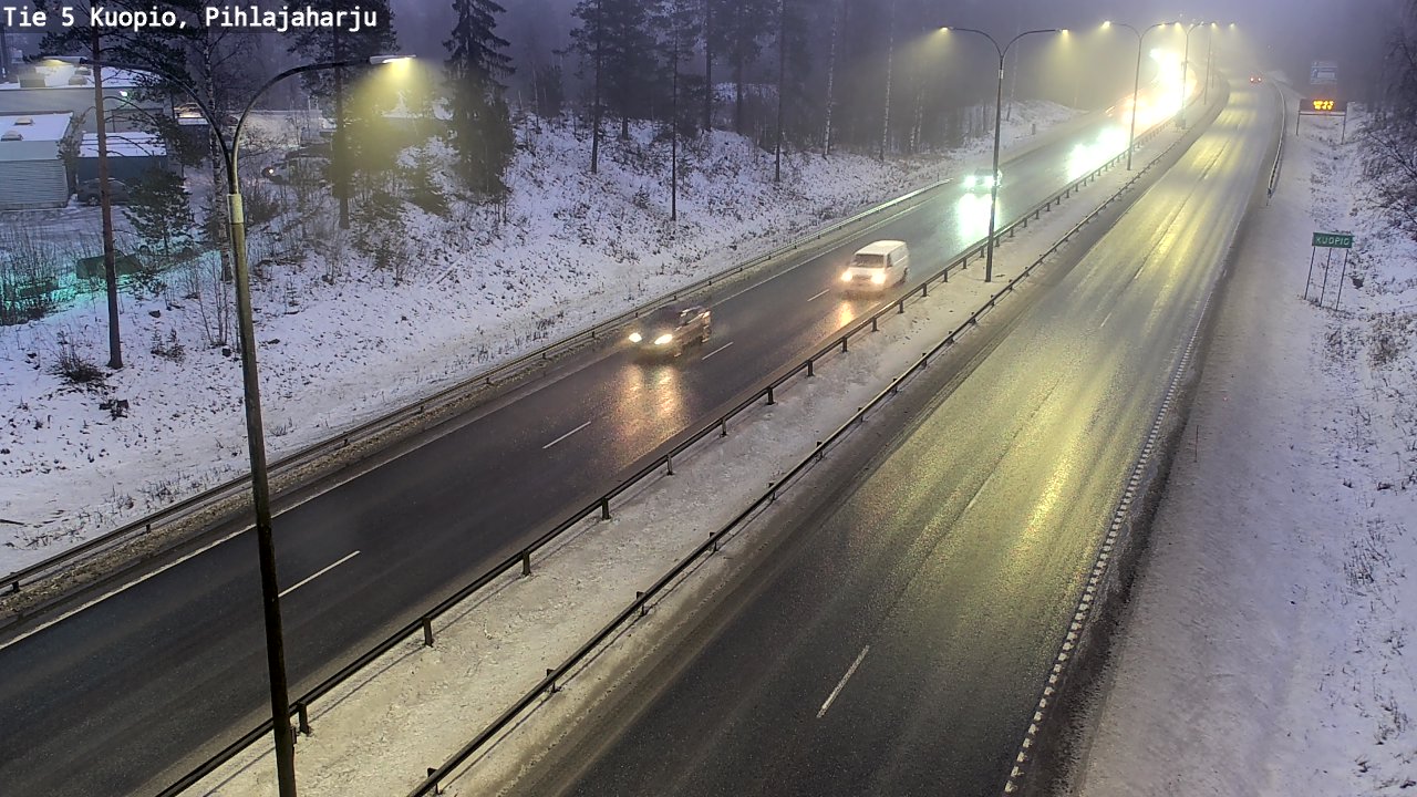 Weather Camera Image Road 5 Kuopio, Pihlajaharju, Kuopio, Pohjois-Savo