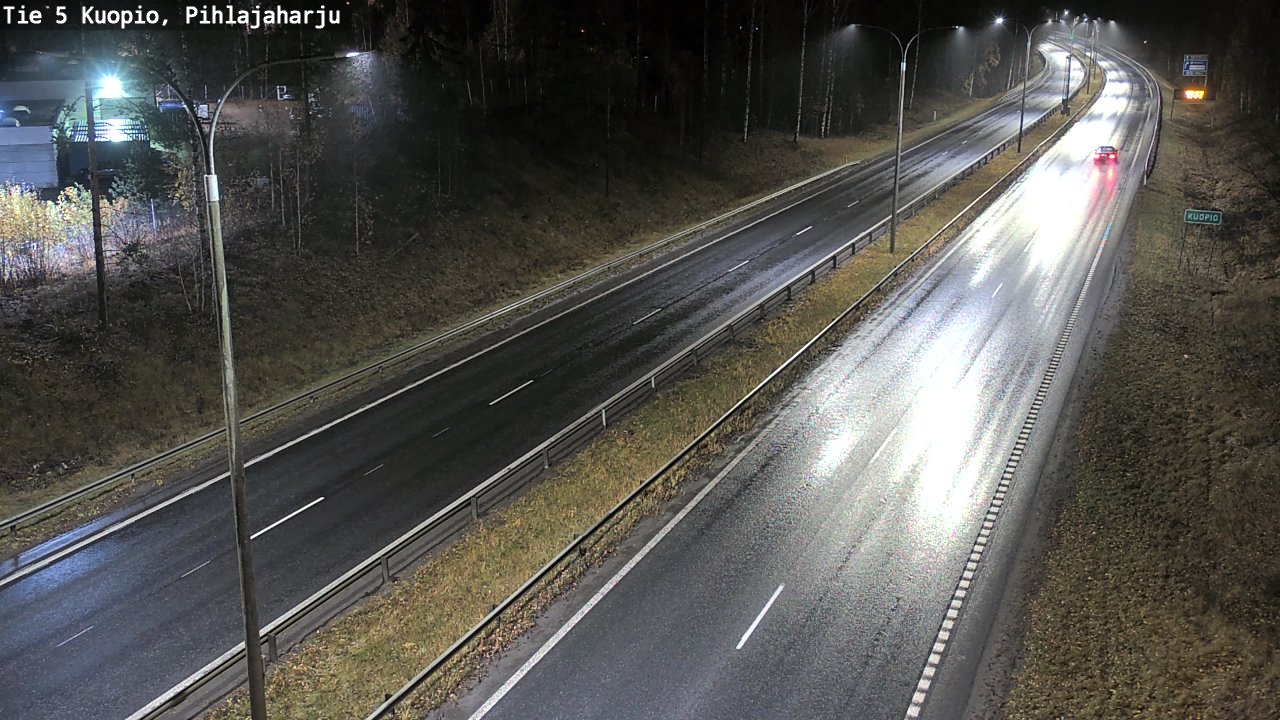 Weather Camera Image Road 5 Kuopio, Pihlajaharju, Kuopio, Pohjois-Savo