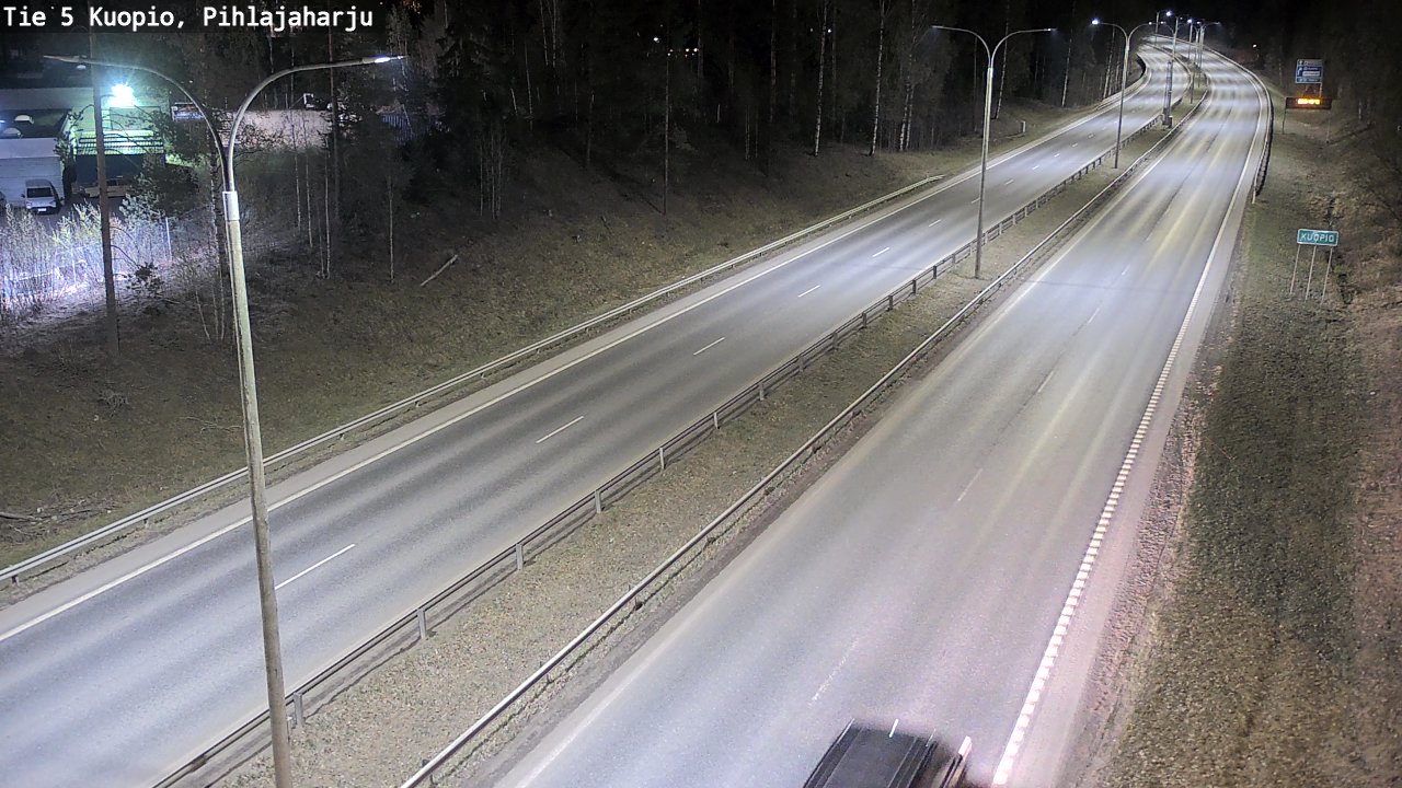 Weather Camera Image Road 5 Kuopio, Pihlajaharju, Kuopio, Pohjois-Savo