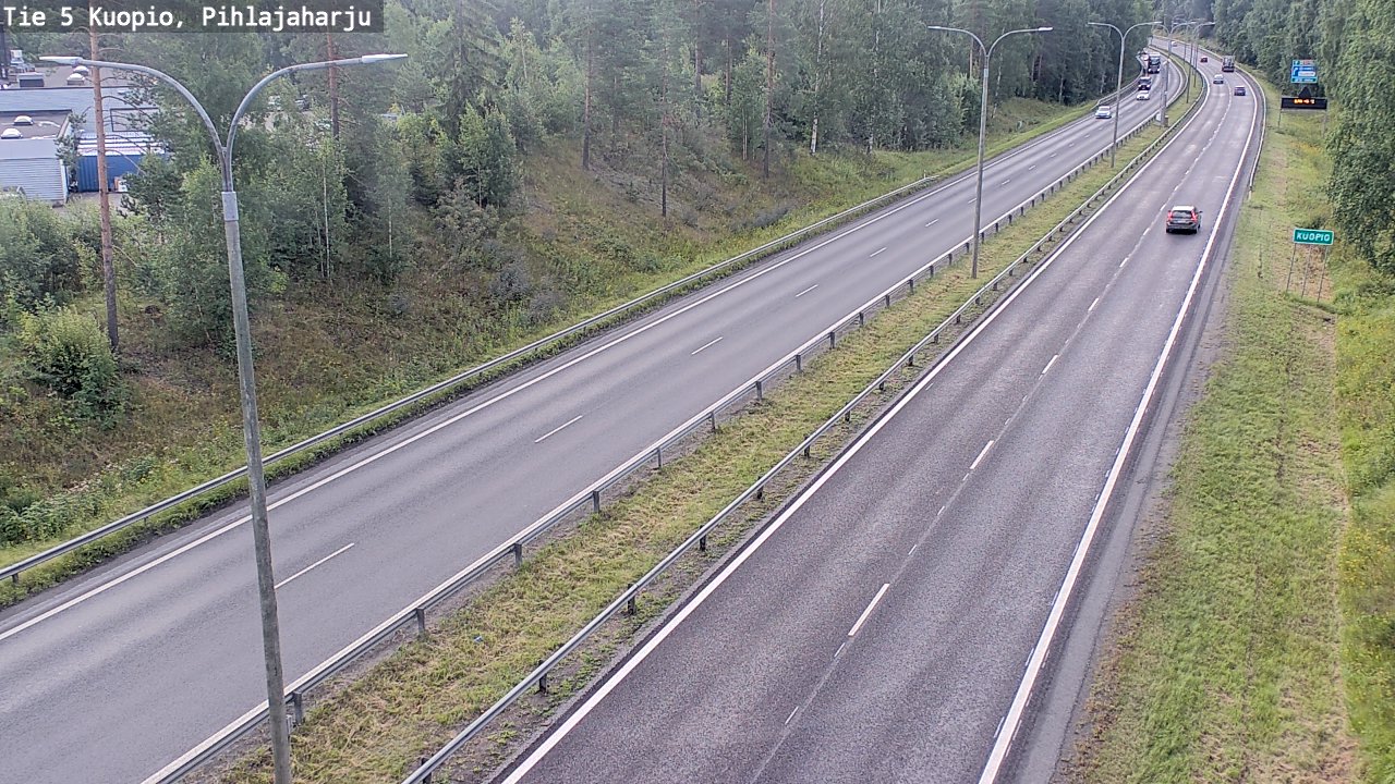 Kelikamerat Kuva Tie 5 Kuopio, Pihlajaharju, Kuopio, Pohjois-Savo