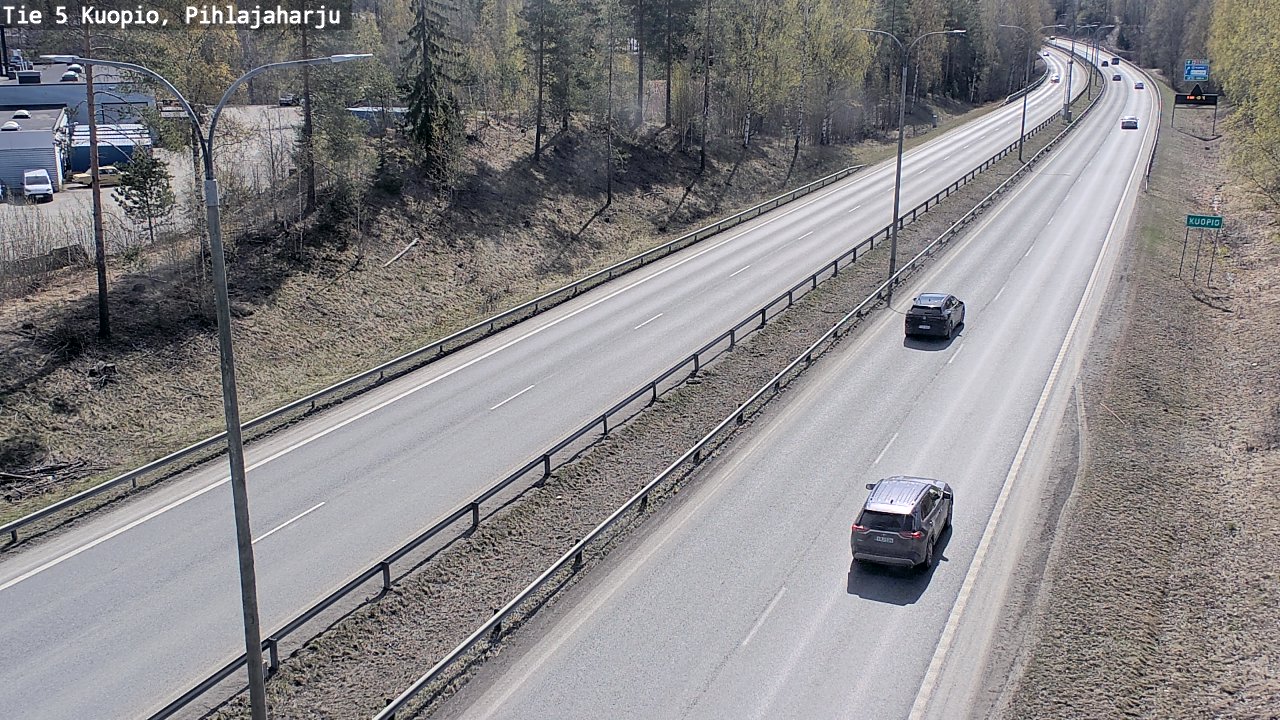 Weather Camera Image Road 5 Kuopio, Pihlajaharju, Kuopio, Pohjois-Savo