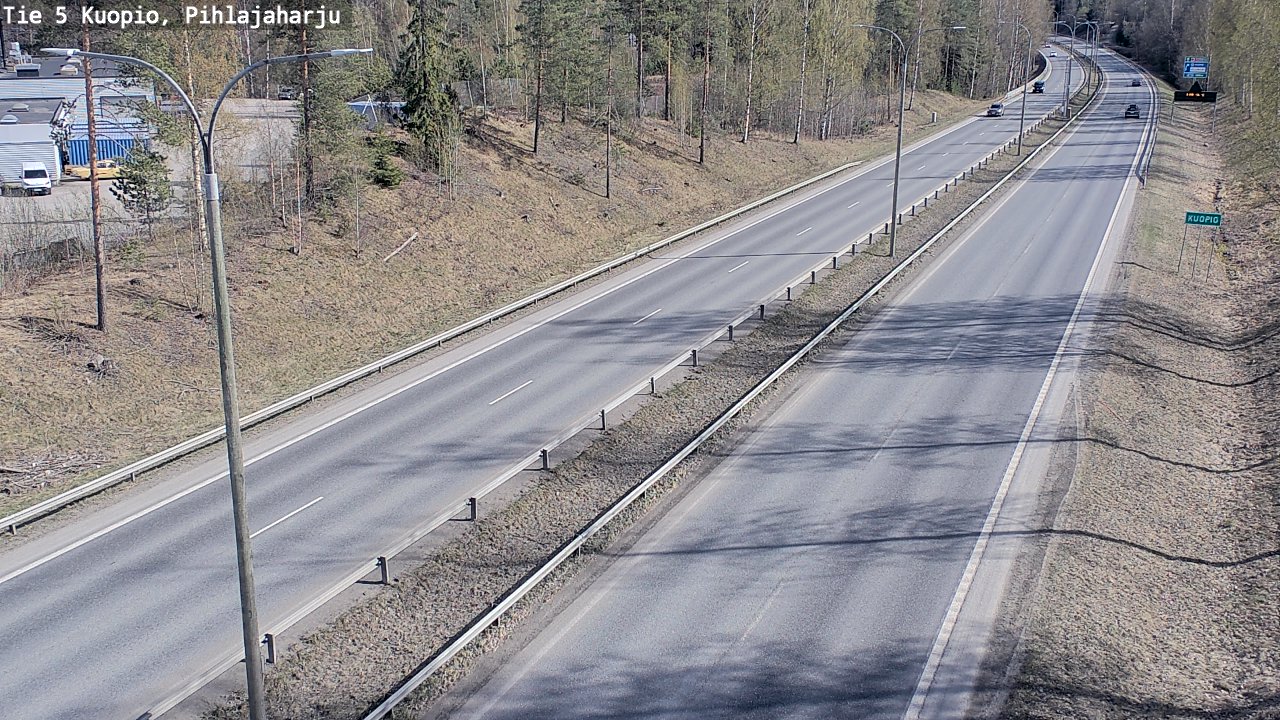 Weather Camera Image Road 5 Kuopio, Pihlajaharju, Kuopio, Pohjois-Savo