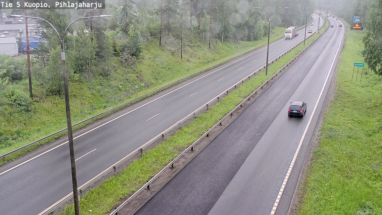 Weather Camera Image Väg 5 Kuopio, Pihlajaharju, Kuopio, Pohjois-Savo