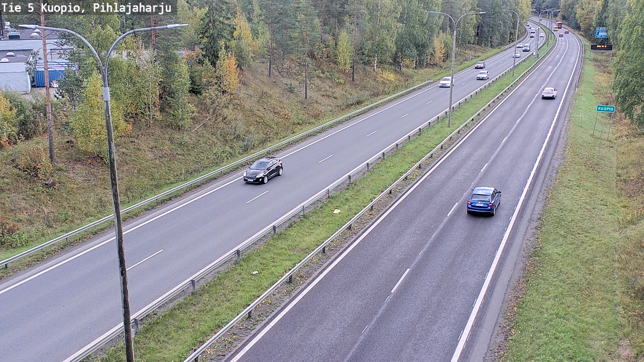 Weather Camera Image Väg 5 Kuopio, Pihlajaharju, Kuopio, Pohjois-Savo