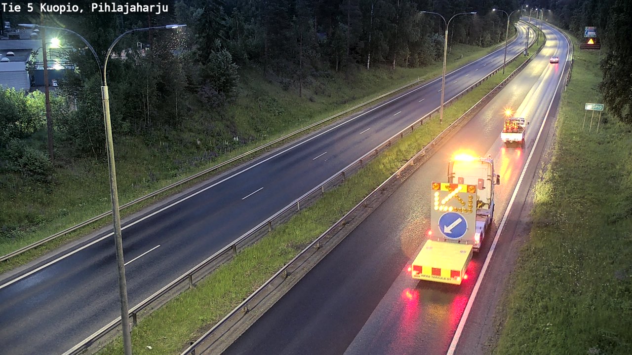 Kelikamerat Kuva Tie 5 Kuopio, Pihlajaharju, Kuopio, Pohjois-Savo