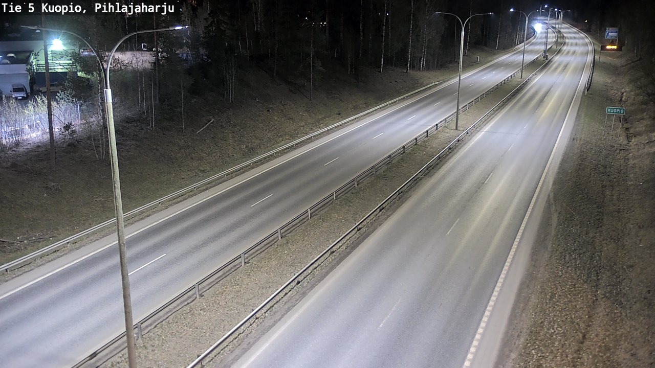 Weather Camera Image Road 5 Kuopio, Pihlajaharju, Kuopio, Pohjois-Savo