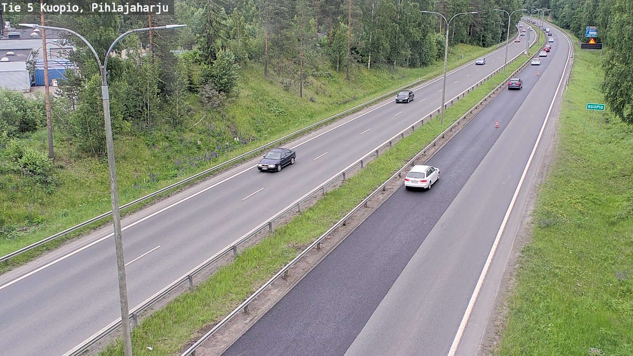 Kelikamerat Kuva Tie 5 Kuopio, Pihlajaharju, Kuopio, Pohjois-Savo