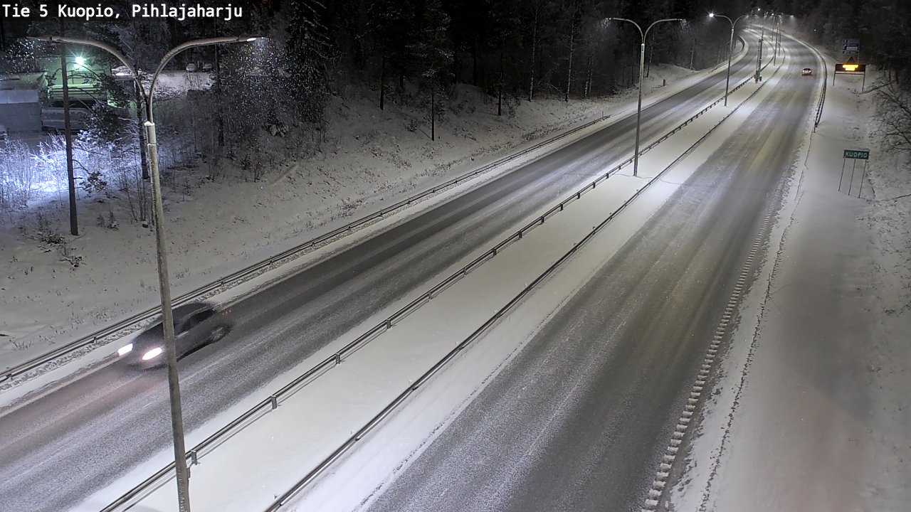 Kelikamerat Kuva Tie 5 Kuopio, Pihlajaharju, Kuopio, Pohjois-Savo