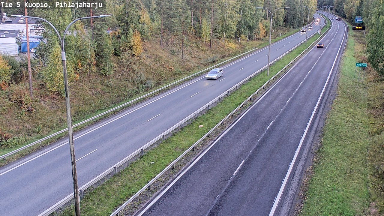Weather Camera Image Road 5 Kuopio, Pihlajaharju, Kuopio, Pohjois-Savo