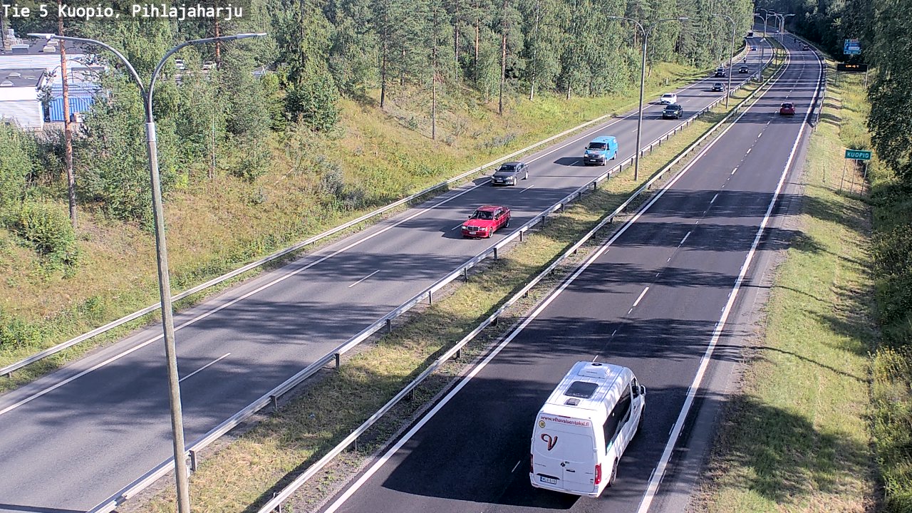 Kelikamerat Kuva Tie 5 Kuopio, Pihlajaharju, Kuopio, Pohjois-Savo